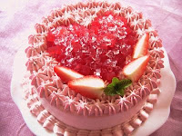 happy valentines day with a cake