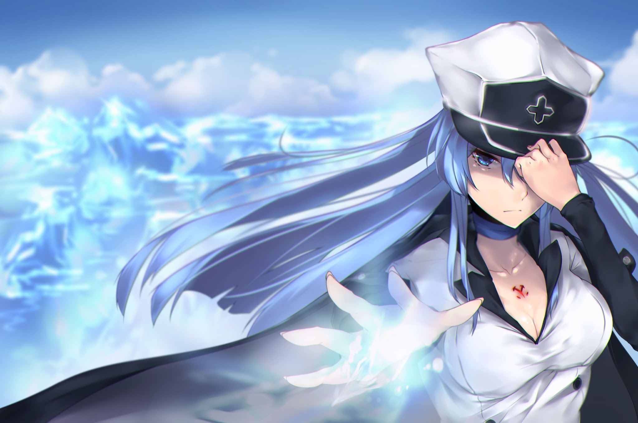 gambar hentai karakter anime esdeath,nsfw art toket gede,gambar animasi porno,cewek seksi payudara gede 