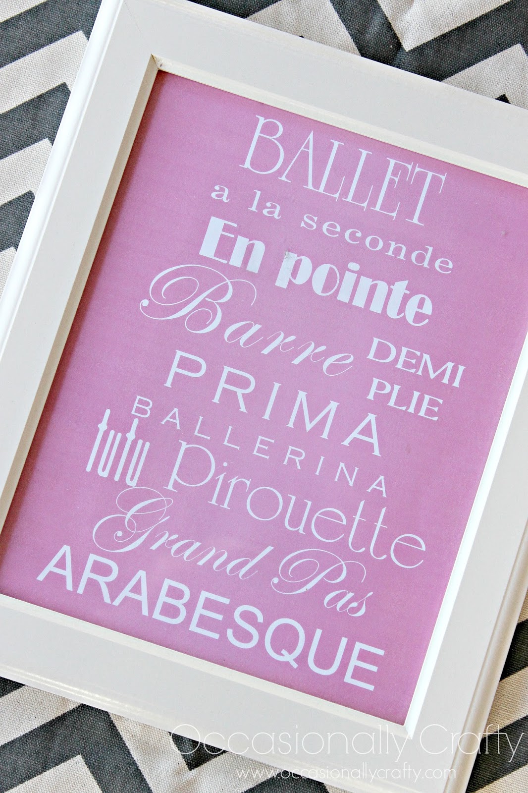 Free Ballet Printable for your Ballerina!  Occasionally 