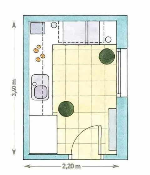 standar ukuran ruang dapur