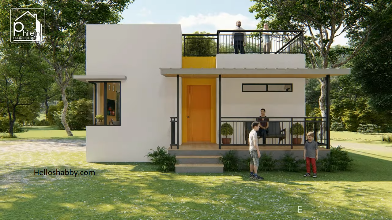 45 SQM Box Type House with a Roof Deck (2 Bedrooms) ~ HelloShabby.com ...