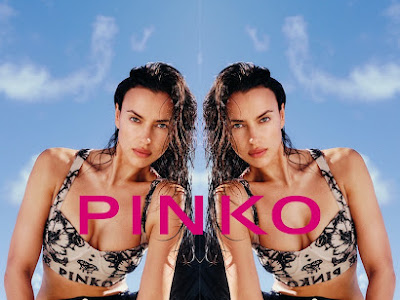 Irina Shayk na campanha PINKO Spring 2023