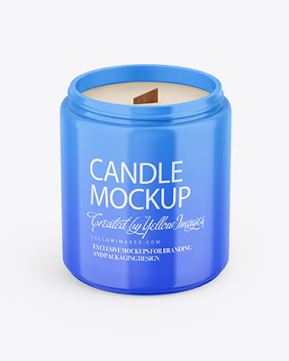 Glossy Candle Mockup