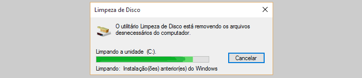 Limpeza de disco - Windows 10