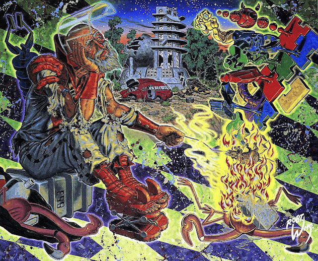 Robert Williams art, plastic hobo