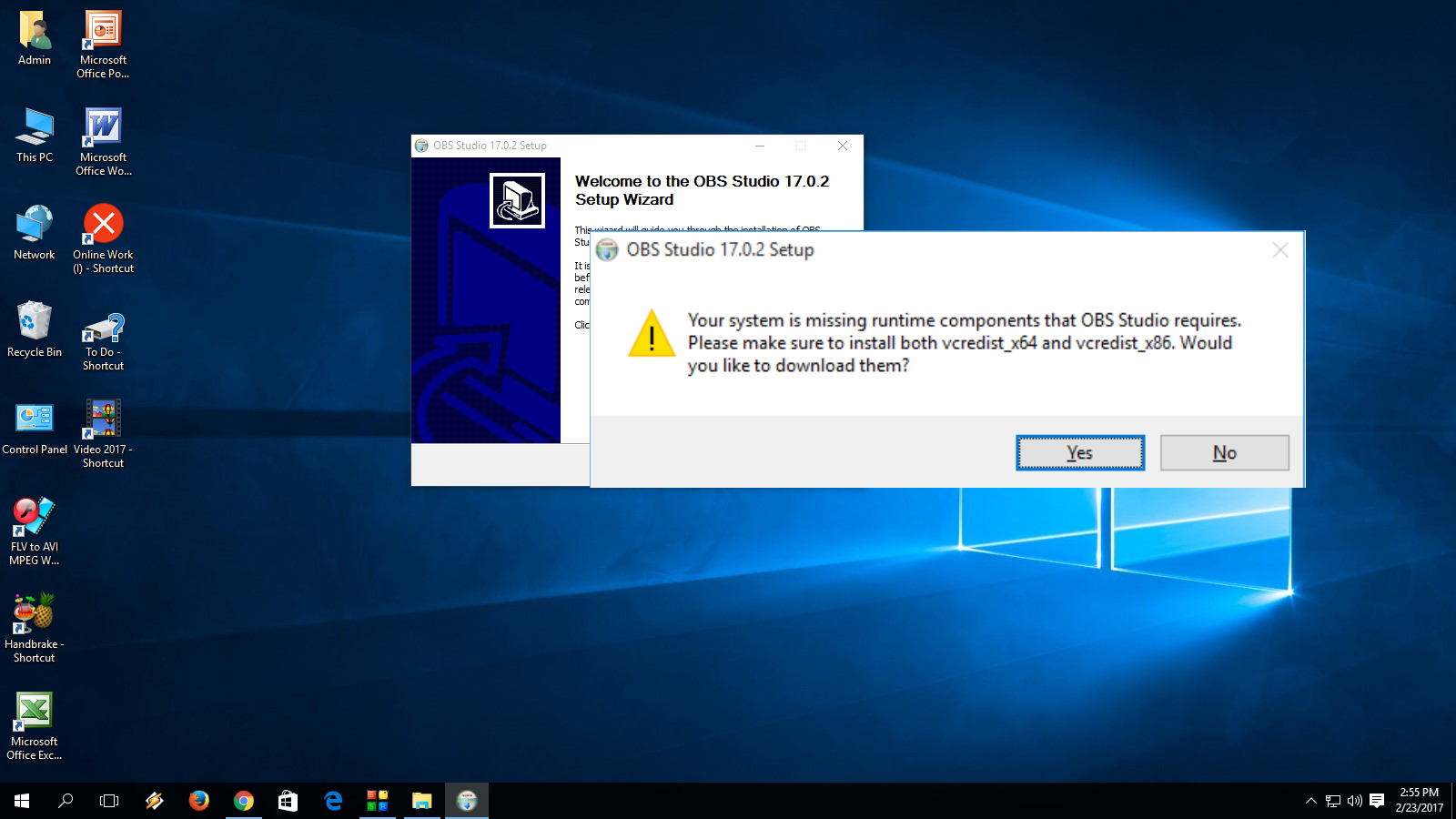 Learn New Things How To Fix Obs Installation Error Your System Is Missing In Windows Pc
