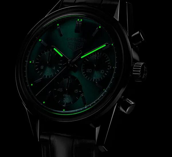 Nouvelle réplique de la montre TAG Heuer Carrera Green Chronographe Édition spéciale 3