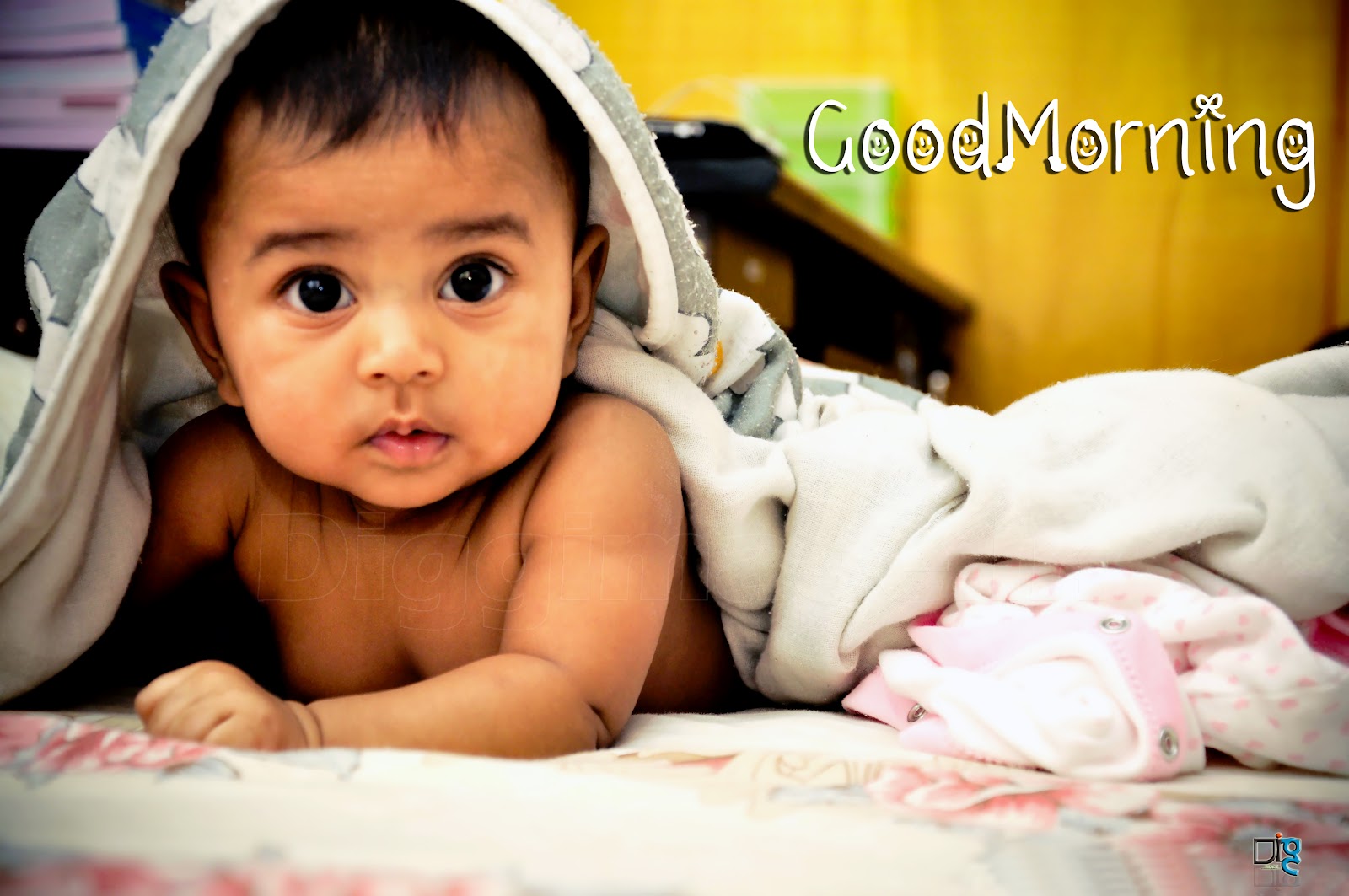 Good Morning BaBy Cute Greetings free scraps and wallpapers