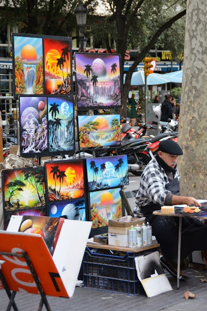 La Rambla Barcelona Paintings