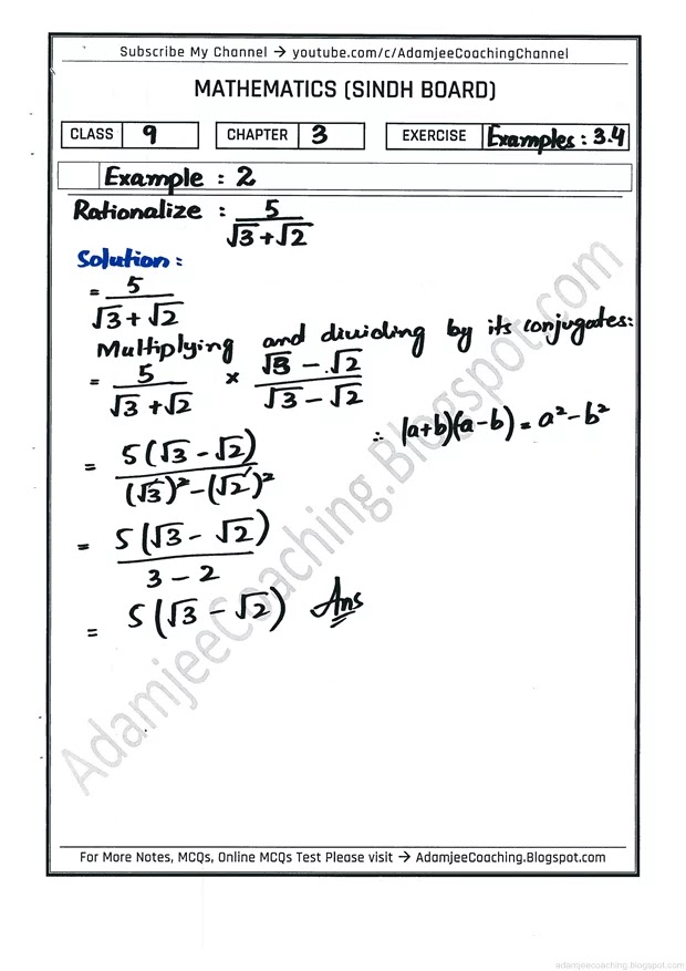 algebraic-expression-and-formulas-exercise-3-4-mathematics-9th