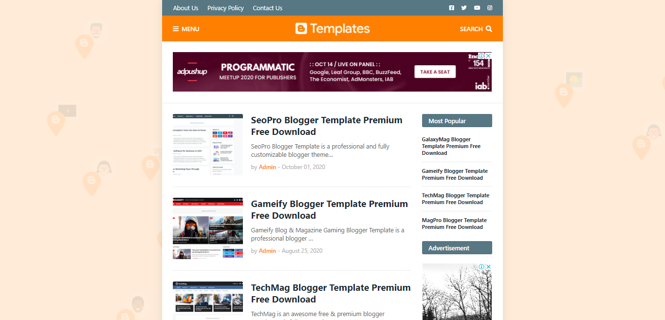 MiniFast Redesign Premium Blogger Template free download