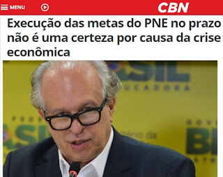 Ministro da Educação, Renato Janine Ribeiro, fala a CBN sobre a execução das metas do PNE para os proximos 10 anos no Brasil