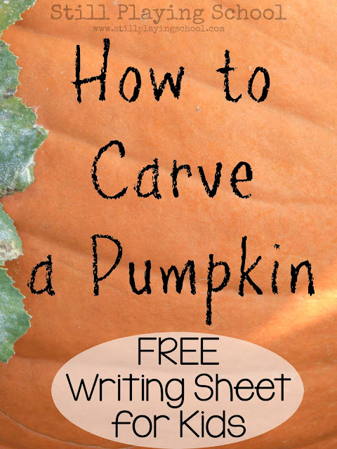 Fall Writing Prompt How to Carve a Pumpkin