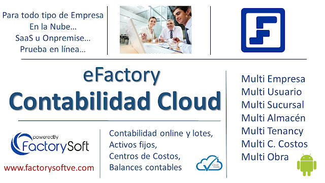 Balance de Comprobación por Centro de Costos en eFactory Sistema de Contable en la Nube