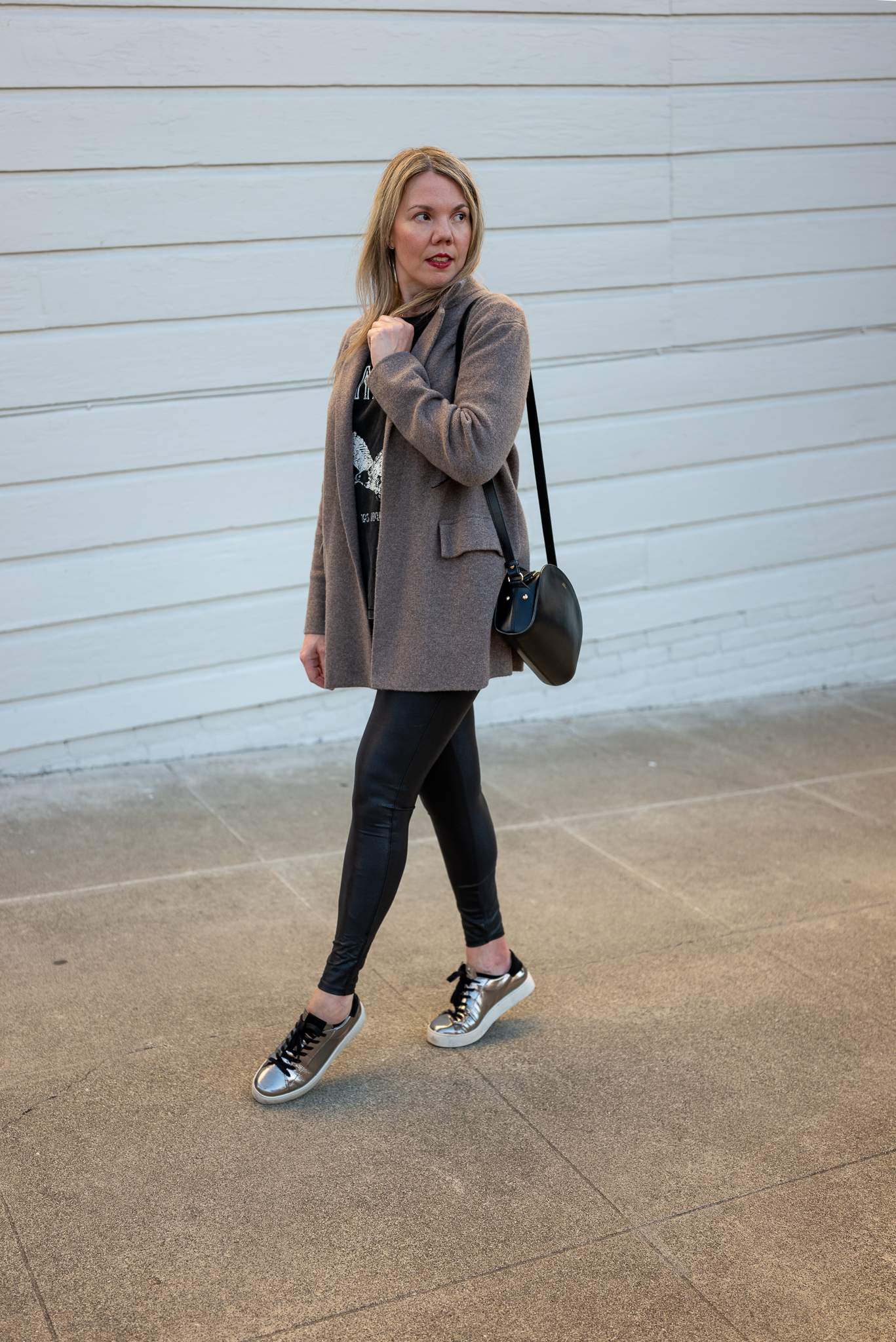 I Wear These Faux Leather Leggings From Amazon Practically Every Day