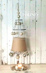 junk, junking, junk tree, thrifted, upcycled, repurposed, wire lampshades, makeover, diy, Christmas tree