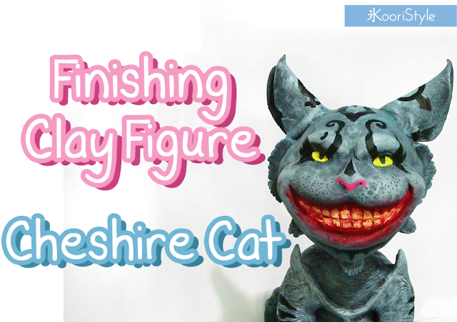 Koori style, American, McGee's, Cheshire, Cat, Clay, Figure, Painting, Sculpture, Acrylic, Paint, Handmade, Cheshire Cat, Clay Figure, Idea, Ideas