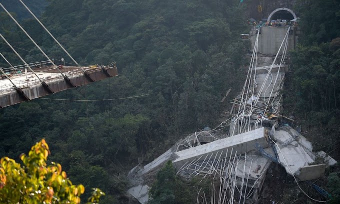 Diez muertos en el desplome de un puente en construcción en Colombia