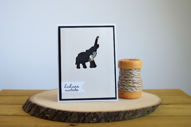 Safari Themed Elephant Shaker Card by Jess Crafts using Hero Arts My Monthly Hero June Kit