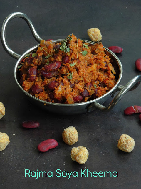 Rajma Soya Kheema, Meatless Rajma Kheema