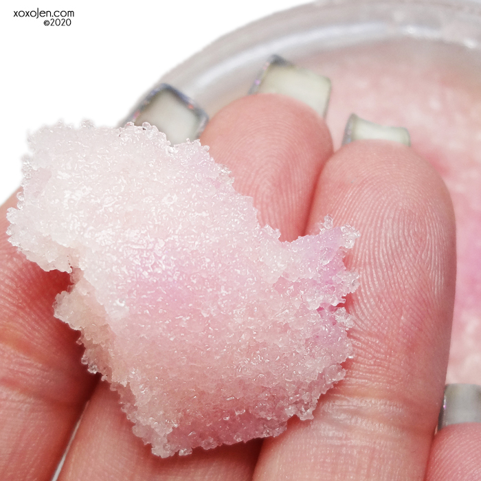 xoxoJen's swatch of KBShimmer Cozy At Home sugar scrub