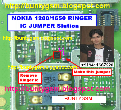 Nokia 1200, 1208, 1209, 1650 Ringer IC Solution