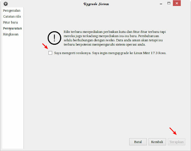 Upgrade Linux Mint 17.2 (Rafaela) ke 17.3 (Rosa)