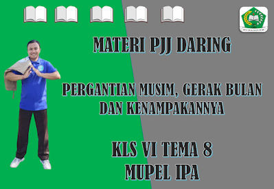 Materi IPA Kelas 6 Tema 8 Subtema 2 - Pergantian Musim, Gerak Bulan, dan Kenampakannya