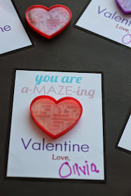 Printable Maze themed valentines @michellepaigeblogs.com