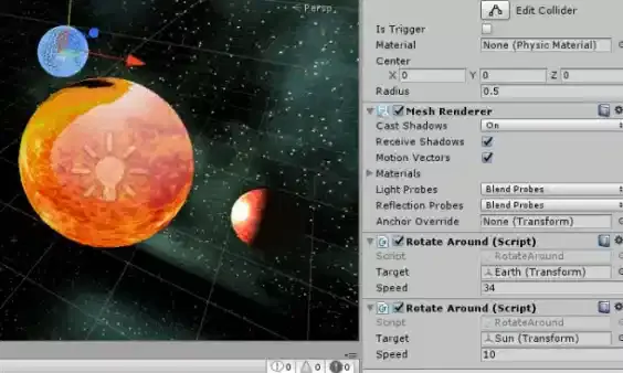 Unity Game Engine: Add animation script