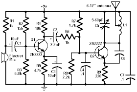 Mini FM Transmitter Circuit diagram