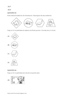 1º SIMULADINHO DE MATEMÁTICA – 2º ANO