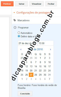 Programar postagem no Blogger