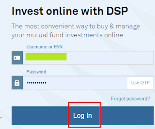 DSP MF- Login Page