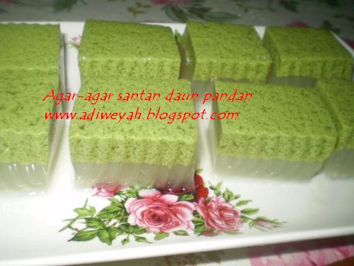 ::Bila Periukku Berbunyi::: Agar-agar santan daun pandan 
