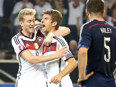 Thomas Muller Alemanha 2 x 1 Escócia Eliminatorias Eurocopa 2016