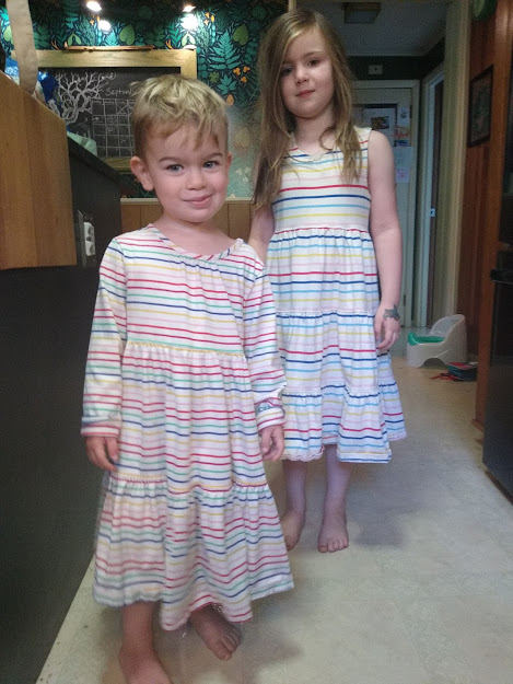 sla insisted on matching dresses, we went with it