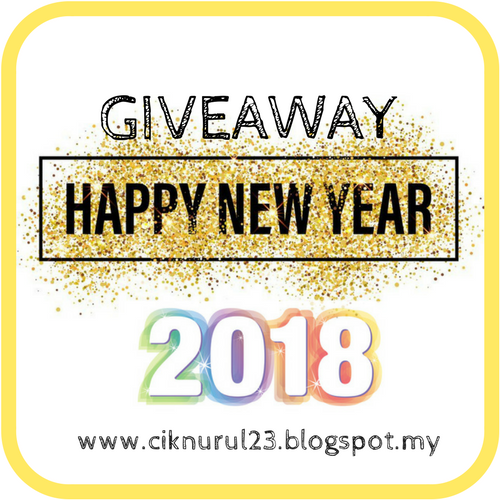 http://ciknurul23.blogspot.my/2017/12/giveaway-happy-new-year-2018.html