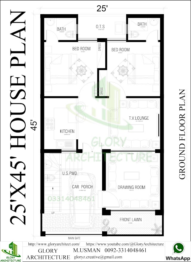 5 marla house plan|25x45 house plan|house plan design|house plan|house desing