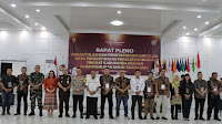 Polres Asahan Kawal Rapat Pleno KPU Rekapitulasi Suara Akhir