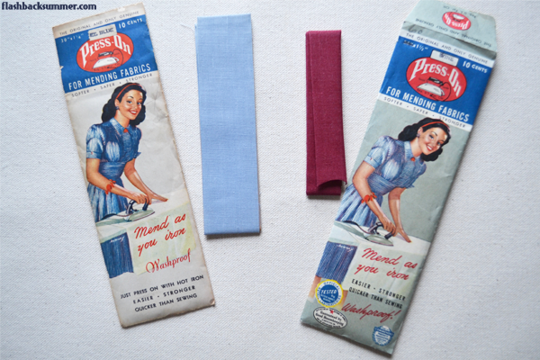 Flashback Summer: No-Sew Embellishing with 1940s Mending Tape - Press-On