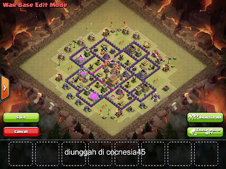 Base Clash of Clans TH8 Terkuat Untuk War