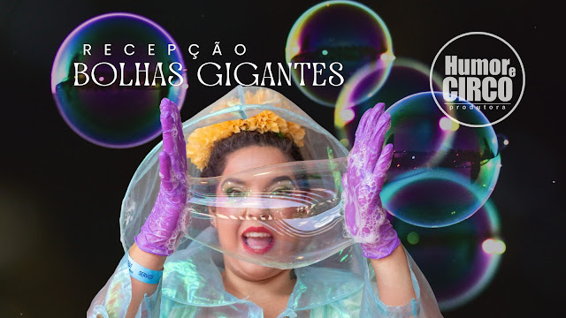 Recepção com Bolhas de sabão Gigantes em evento de lançamento de produto