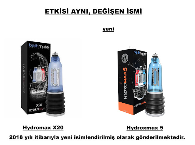 Bathmate Hydromax X20 Mavi renk artık Bathmate Hydromax 5 oldu.