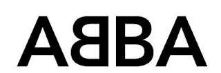 Abba logo, symmetric, black, logo