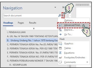 Mencari Teks dari Kotak Dialog "Find And Replace" 1