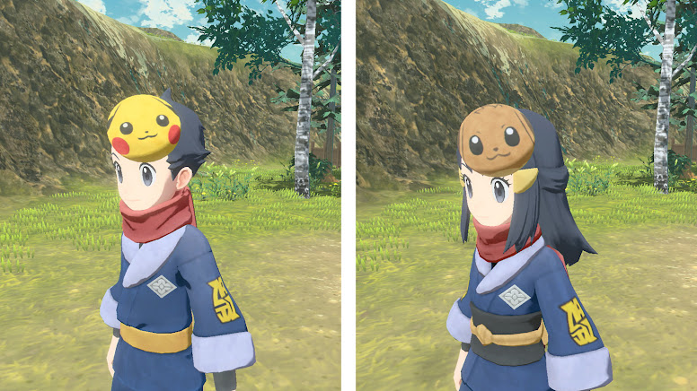 Pokémon Legends: Arceus - Pikachu e Eevee Mask