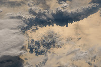 Clouds over Pacific Ocean seen from the International Space Station