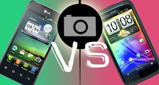 Gambar Kamera HTC  VS LG Optimus 2X