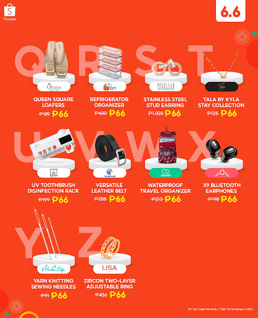 From A to Z, Mas Mura Sa Shopee! Check out these ₱66 deals at the 6.6 Mid-Year Sale
